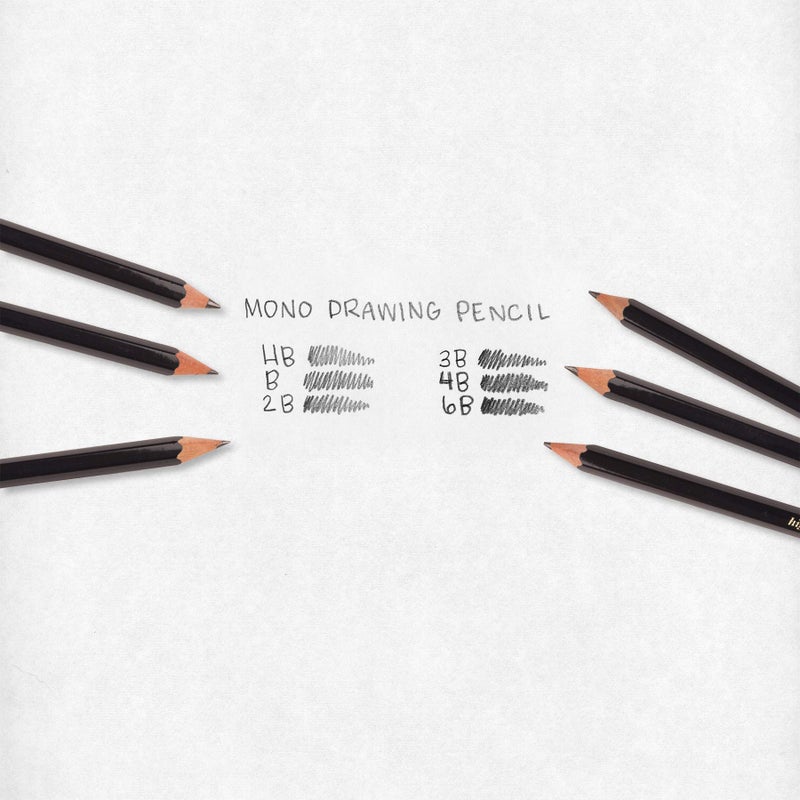 Tombow 51514 MONO Drawing Pencil, 4H, Graphite 12-Pack - Image 4